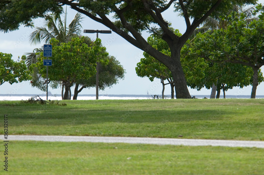 Obraz premium The beautiful sea of Oahu island