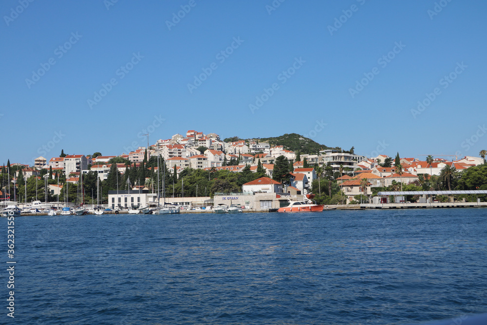 MILJET CROATIA 15 07 2019 Amazing view from the Adriatic sea town view summer day Dubrovnik Croatia