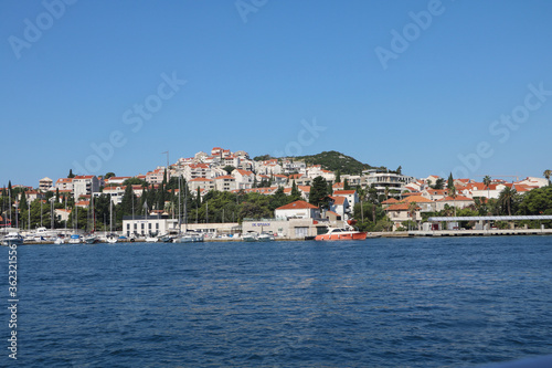 MILJET CROATIA 15 07 2019 Amazing view from the Adriatic sea town view summer day Dubrovnik Croatia