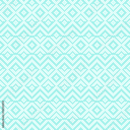 Sky Blue Christmas fair isle pattern background for fashion textiles, knitwear and graphics