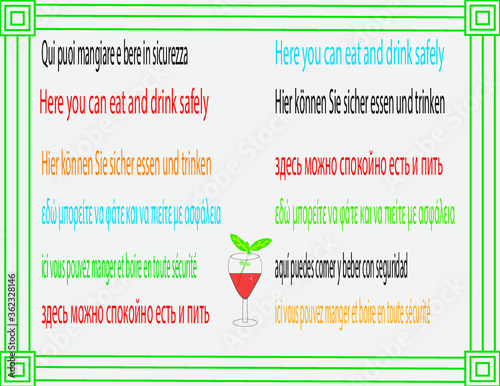 Tovaglia tovaglietta placemate per locande pizzerie tavole calde e a casa per pruomovere sicurezza del locale da contagio da coronavirus covid-19