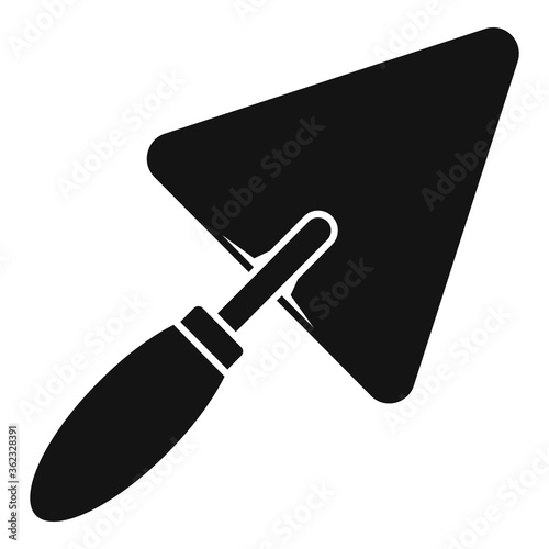 Trowel icon. Simple illustration of trowel vector icon for web design isolated on white background