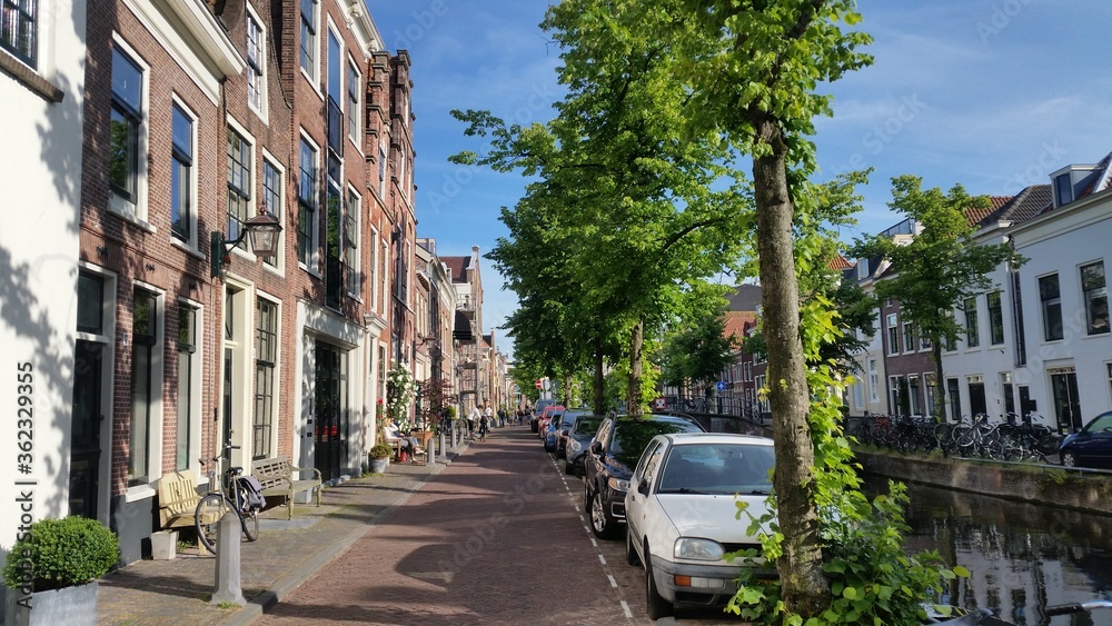 Residential streets in Haarlem, The Netherlands