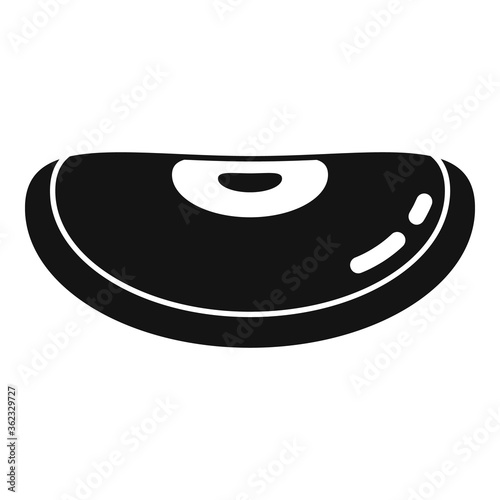 Garden kidney bean icon. Simple illustration of garden kidney bean vector icon for web design isolated on white background