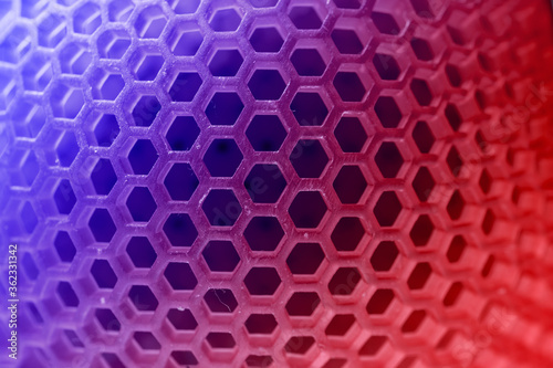Honeycomb structure 3d printed with SLA technology
