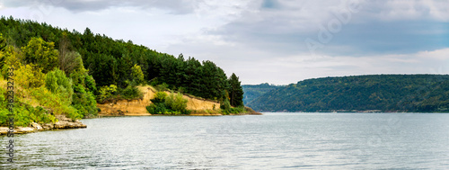 landscape of Dniester river, National Nature Park Podilski tovtry, Khmelnytsky region of Western Ukraine