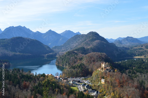 lake in the mountains alpsee