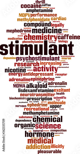 Stimulant word cloud