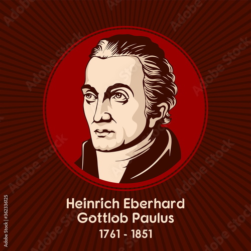Heinrich Eberhard Gottlob Paulus (1761 - 1851) was a German theologian and critic of the Bible. He is known as a rationalist who offered natural explanations for the biblical miracles of Jesus.
