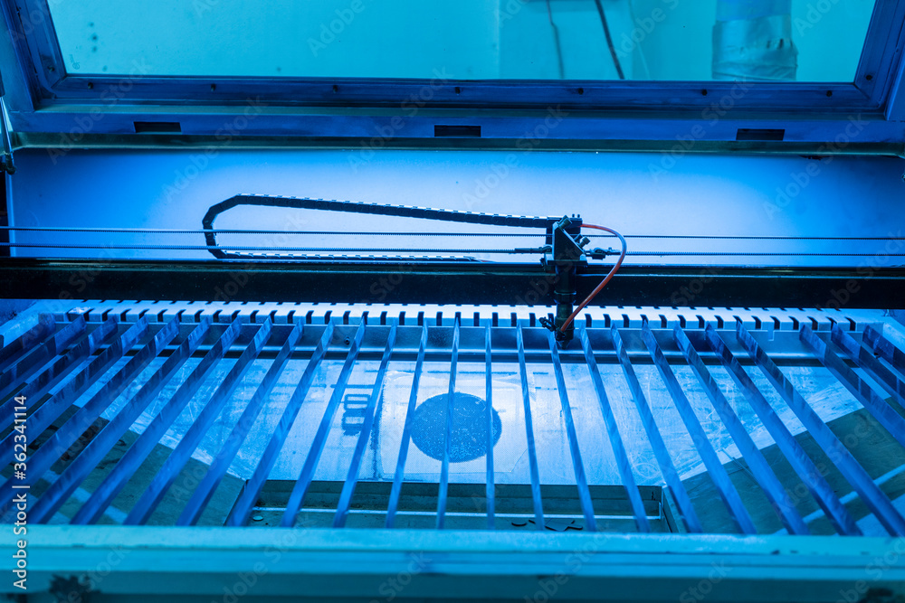 Obraz premium close up view of a modern computer