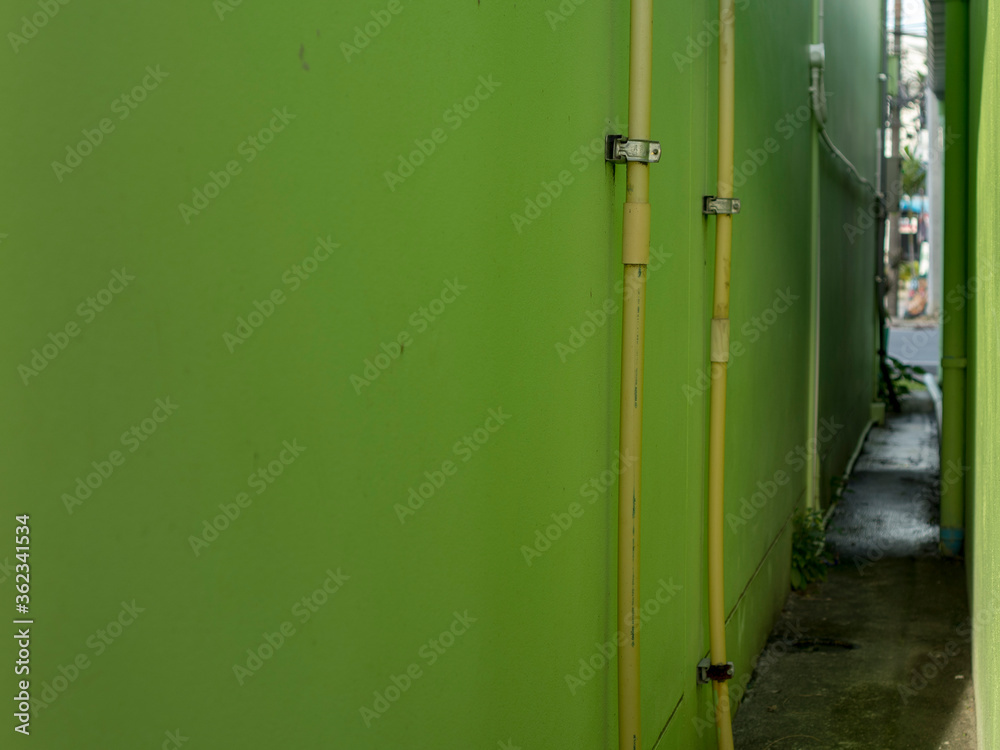 green door in an abandoned building green door in an abandoned building