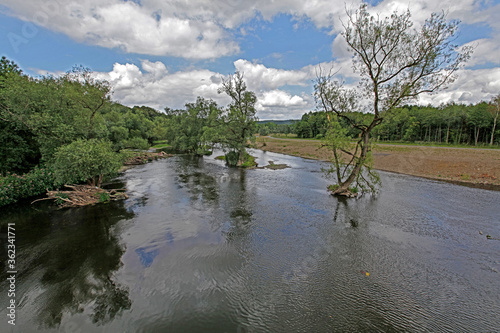 Renaturierung der Ruhr in Neheim, Arsnberg,Sauerland