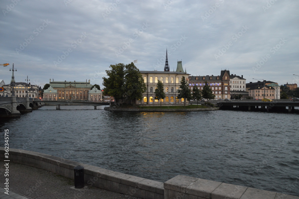 Fototapeta premium view of stockholm old town