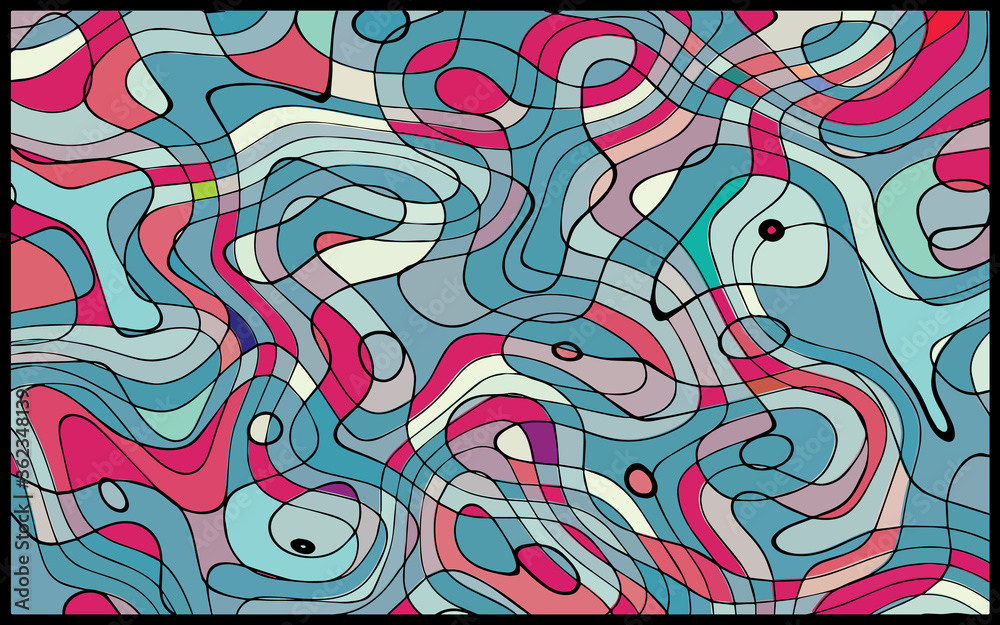 Color water. Wavy abstract pattern background 