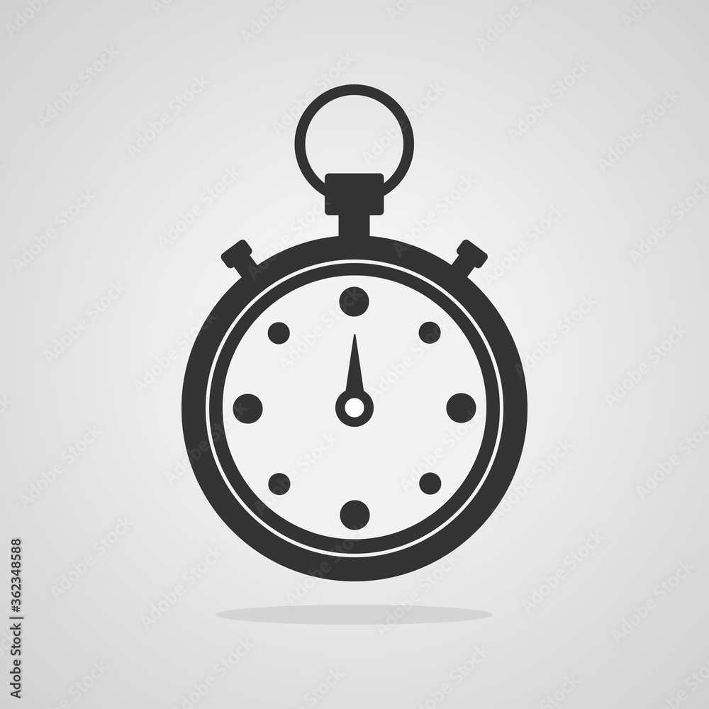 Stopwatch icon vector illustration flat design Stopwatch icon vector illustration flat design