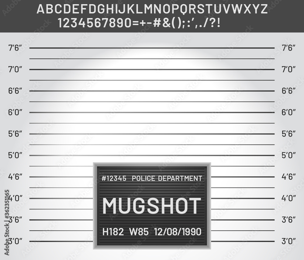 Police Mugshot Template Police Mugshot Template