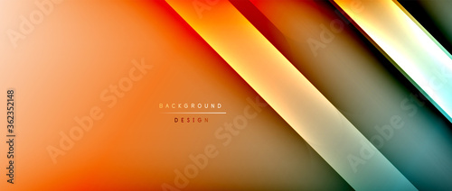 Bright gradient neon lines abstract background