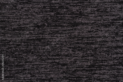 Black and gray knit textured weave material background