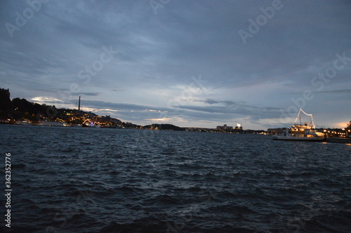 Photography old town stockholm sunset water
