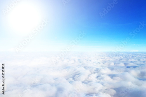 sky above clouds with the sun is white sunshine © Masteronline2017