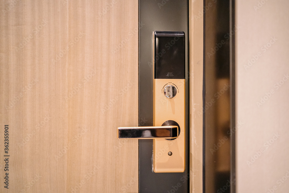 Naklejka premium door handle and lock