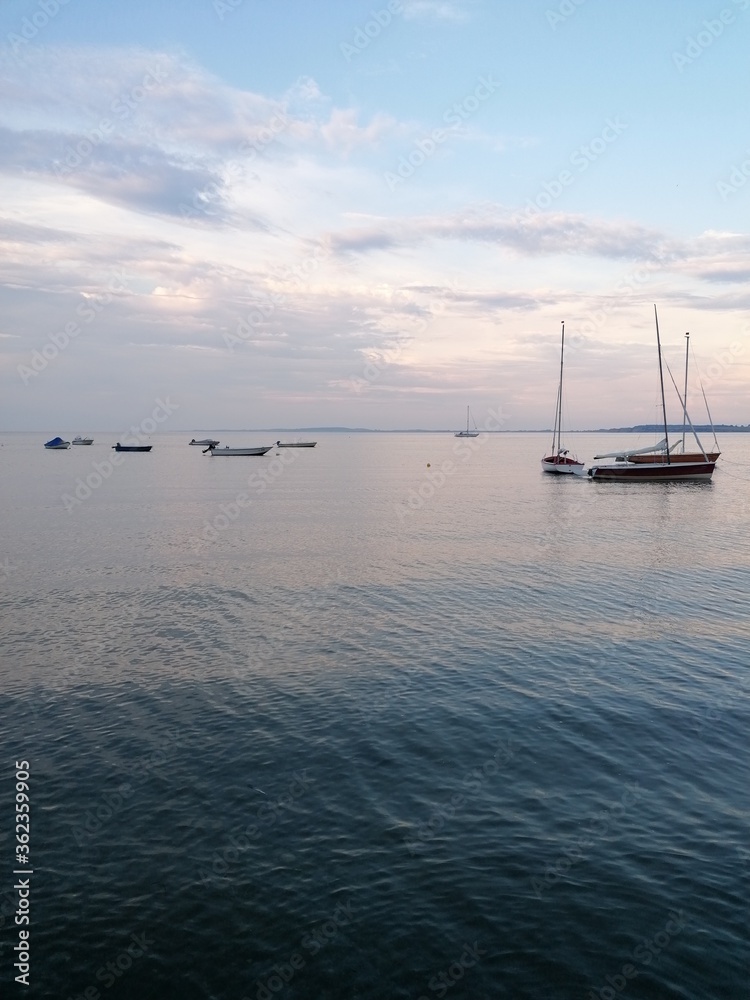 Fototapeta premium Hafen, Boot, Küste