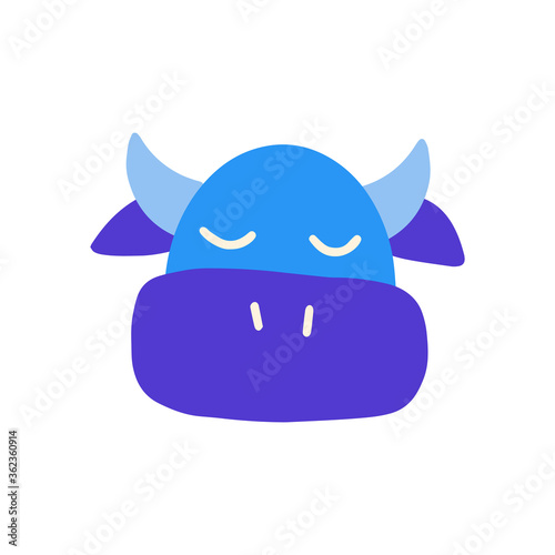 Cow sign. Healthly food concept icon.