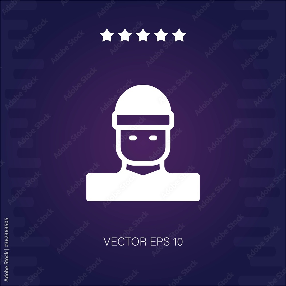 cold man vector icon
