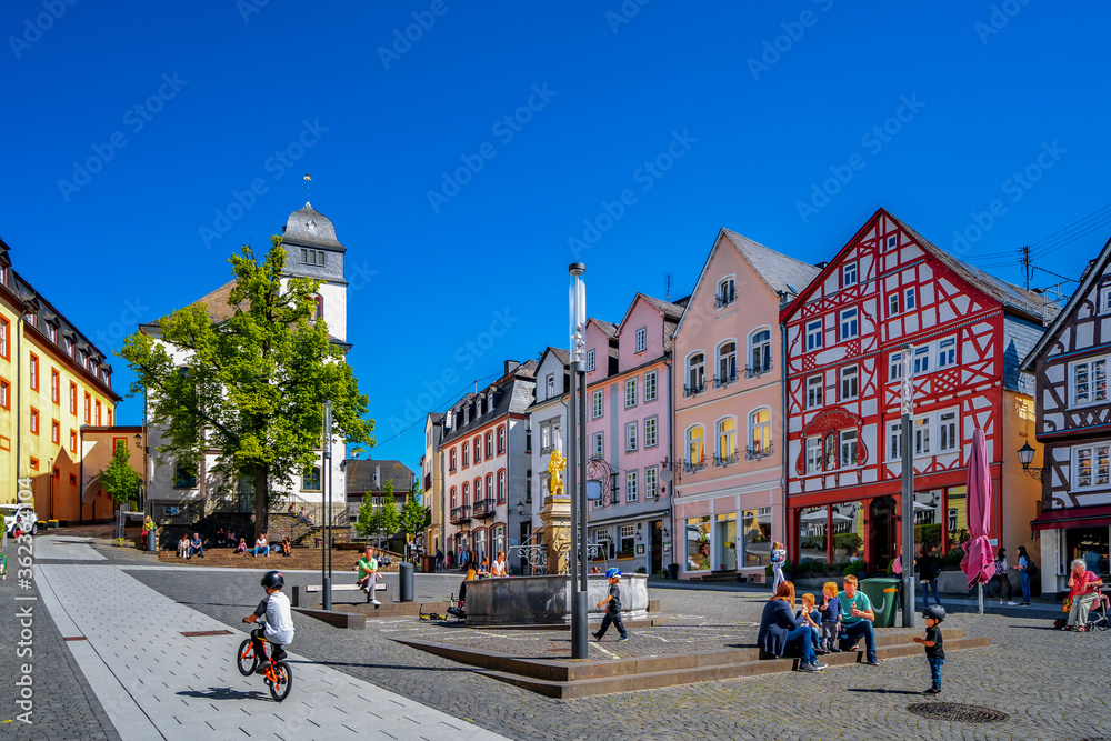 Naklejka premium Marktplatz, Hachenburg, Niemcy