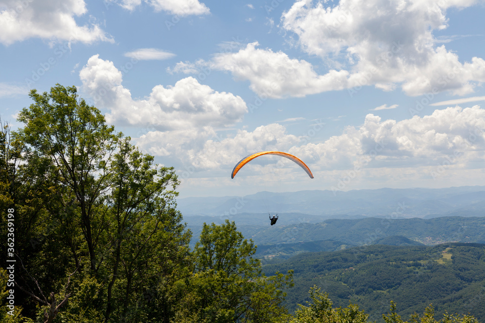 paraglider on the sky paraglider on the sky