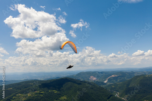 paraglider on the sky