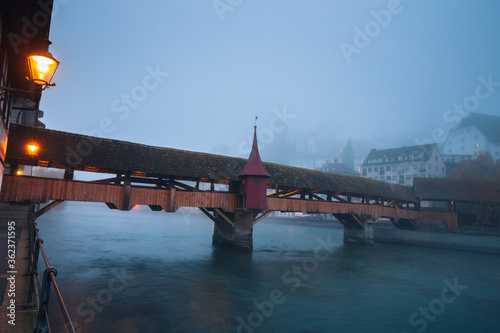 Old bridge in Lucerne