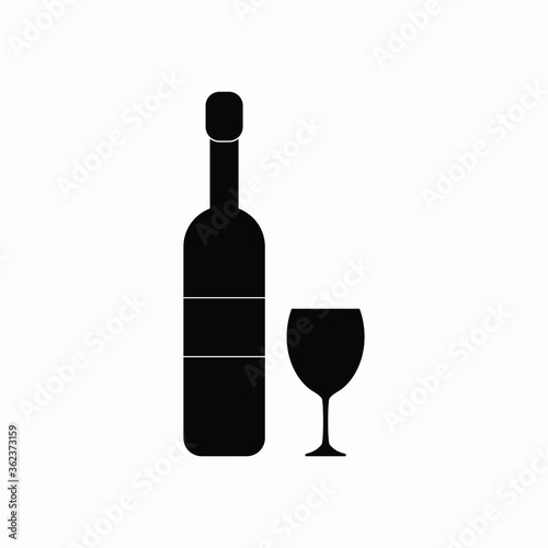 wine icon vector sign symbol isolated