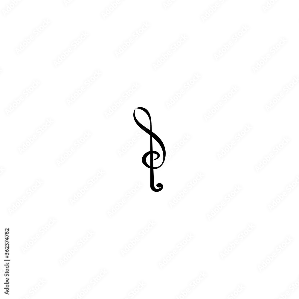 Music sheet note vector icon illustration Music sheet note vector icon illustration