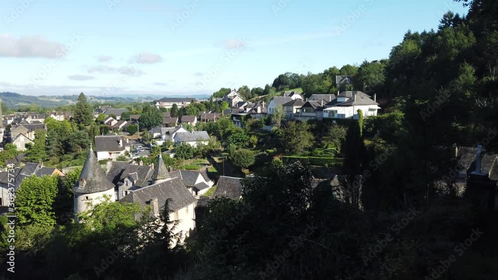 Allassac (Corrèze, France) - Vue panoramique sur la cité ardoisière