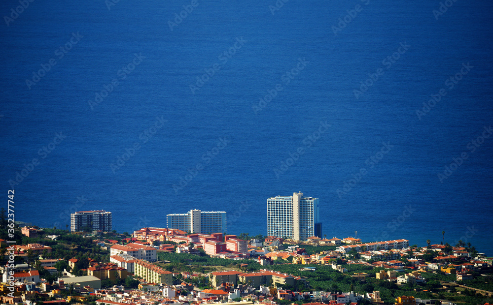 Puerto de Cruz resort in Tenerife, Spain, Europe