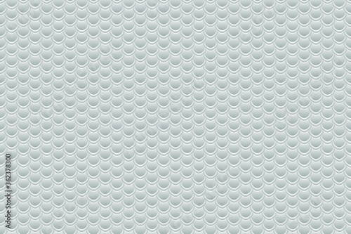Abstract vector seamless of scales. White vector scale pattern. Background consisting of white hexagons. 