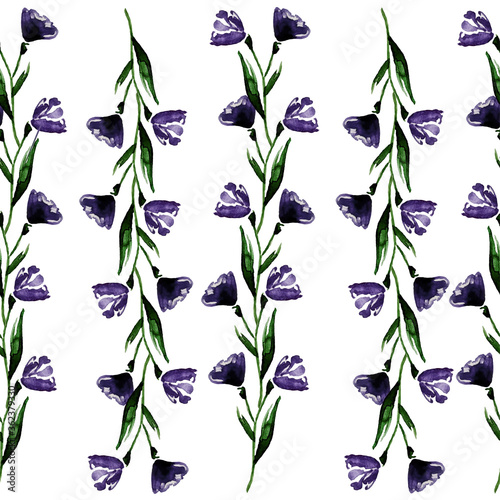 Floral abstract seamless patterns. Vector design for different surfases.