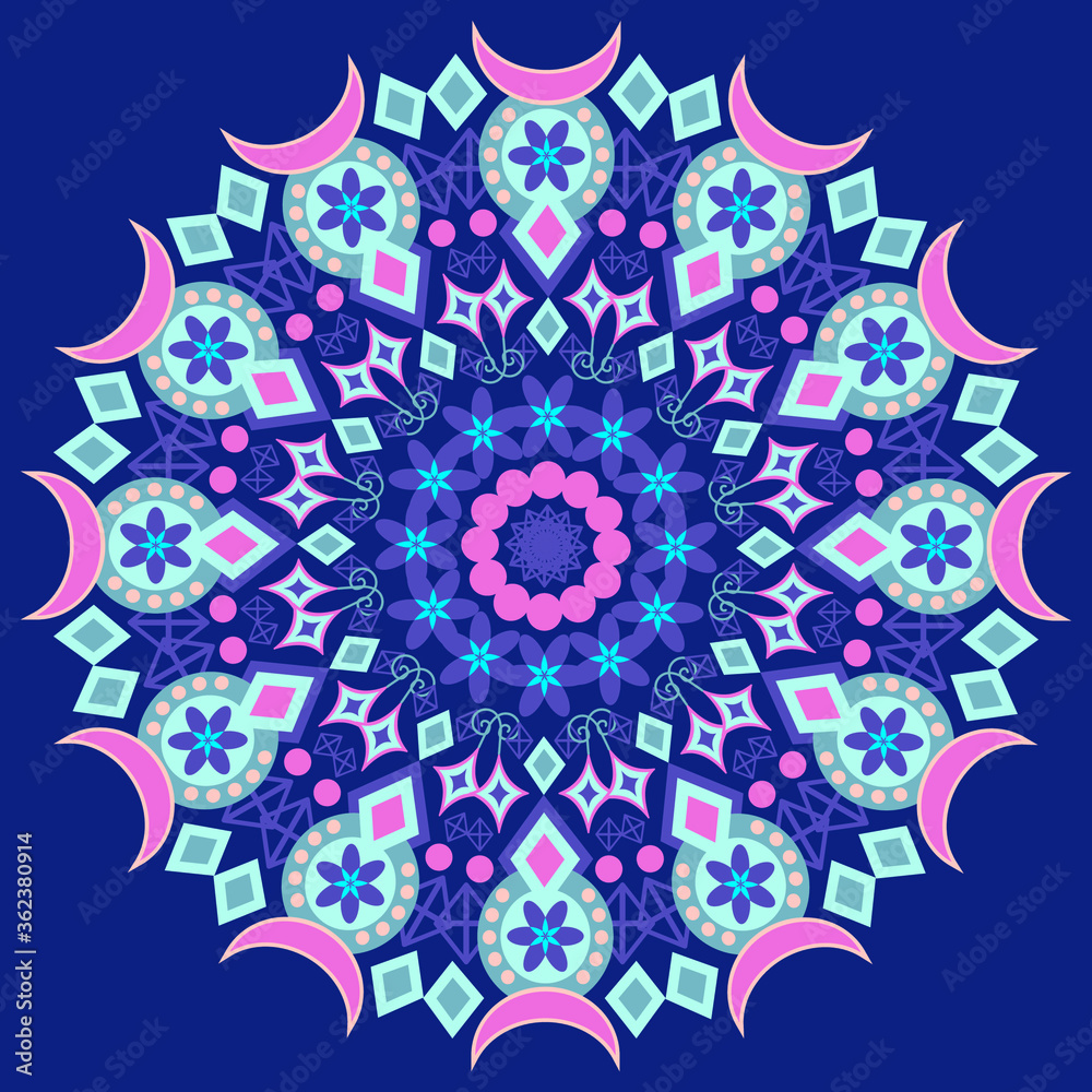 vector seamless pattern with flowers - vector