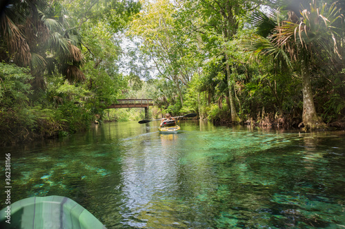 Kayaking along the Silver Spring State Park Waterway