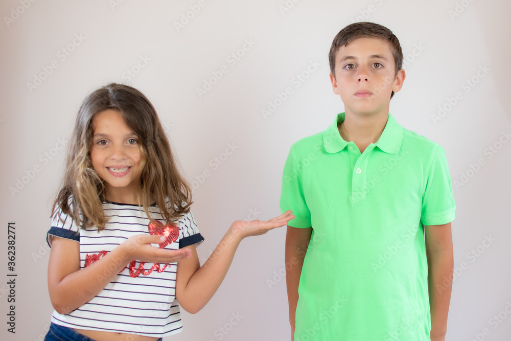 Beautiful couple of kids