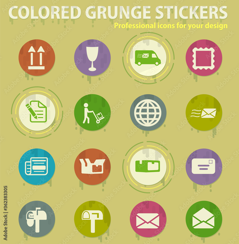 Post service simply icons Post service simply icons