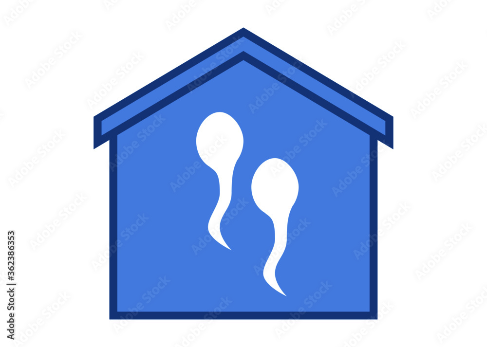 house on a white background , reproduction icon house on a white background , reproduction icon