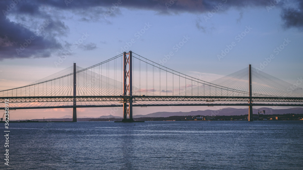 Forth Road Bridge and Queensferry Crossing Bridge