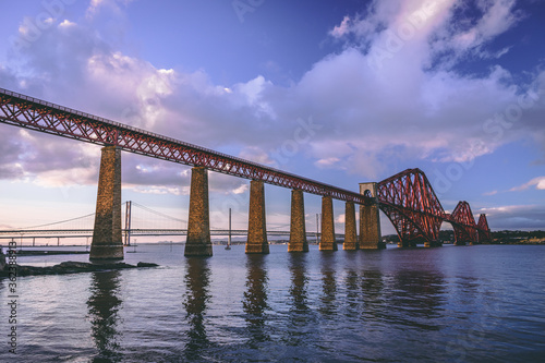 Forth Railway Bridge in Scotland