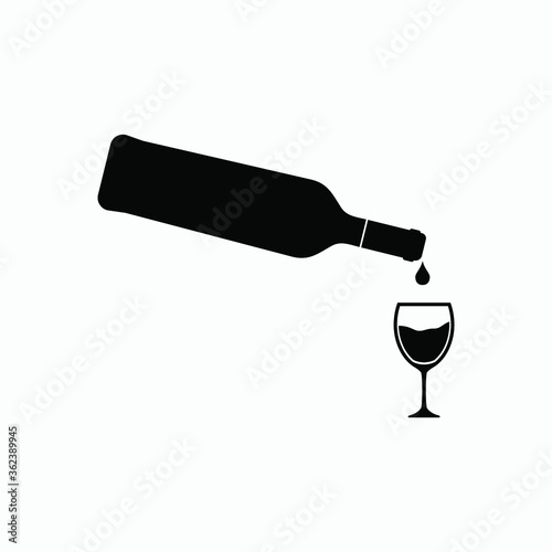 wine icon vector sign symbol isolated