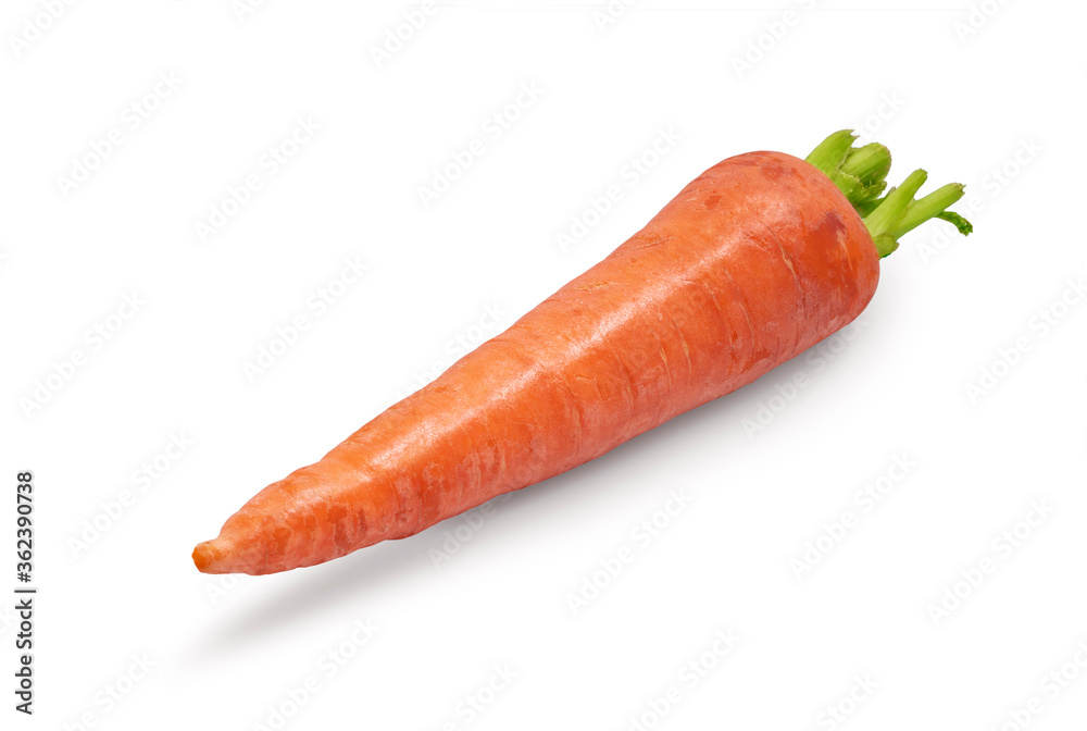 Fresh red carrot on white background Fresh red carrot on white background