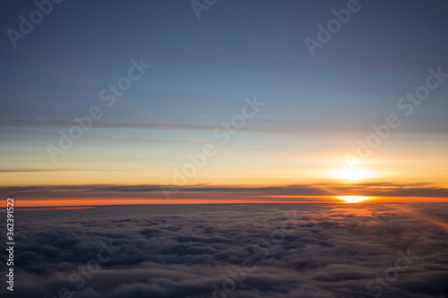 sunset above the clouds © Laura