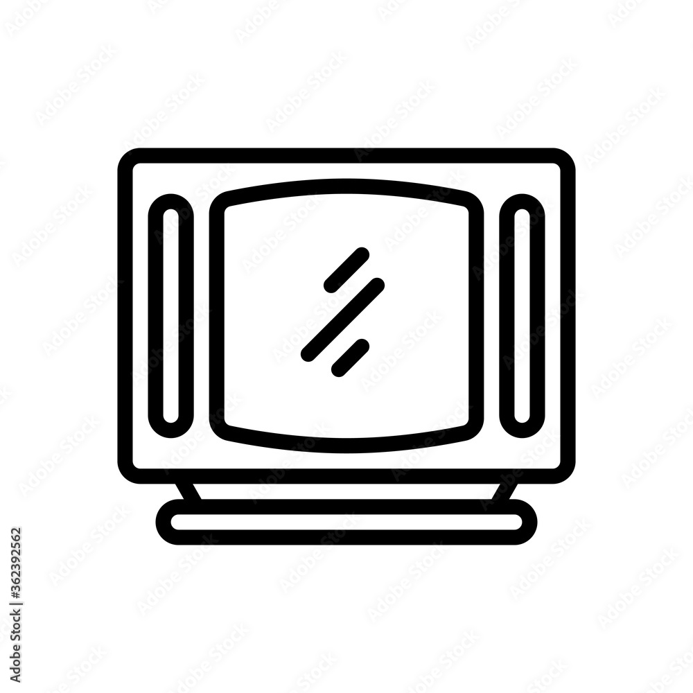 tv icon isolated on white background. vector illustration in line style. EPS 10 tv icon isolated on white background. vector illustration in line style. EPS 10