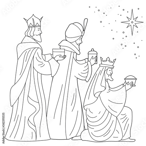 Leinwand Poster Bible coloring page